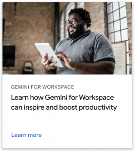 boost sales productivity with Gemini for Google Workspace
