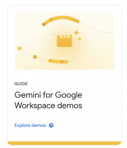 Gemini for GWS demos